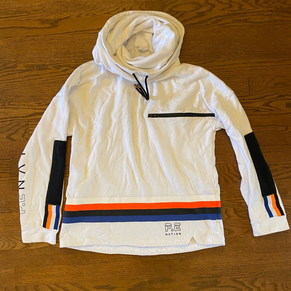 PE Nation oversized turtleneck sweatshirt